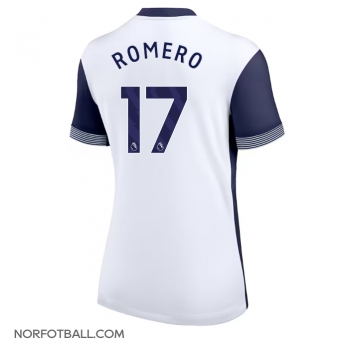 Billige Fotballdrakt Tottenham Hotspur Cristian Romero #17 Replika Hjemmedrakt Dame 2024-25 Kortermet